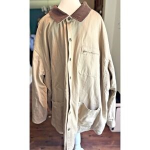 Chore Coat Brown Corduroy Collar